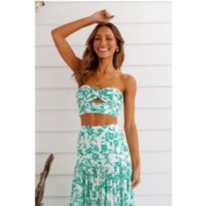 RUNAWAY Ayla Crop Top Green