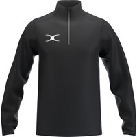 Gilbert Rugby Gilbert Atom 1/4 Zip Fleece - Junior - Size: Age 13 - Black