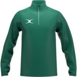 Gilbert Rugby Gilbert Atom 1/4 Zip Fleece – Junior – Size: Age 13 – Green