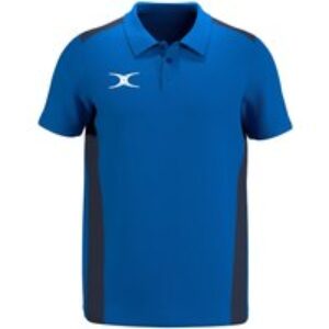 Gilbert Rugby Gilbert Atom S/S Polo Shirt - Junior - Size: Age 9 - 10 - Royal/Dark Navy