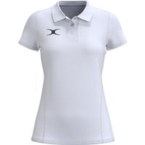 Gilbert Rugby Gilbert Atom S/S Polo Shirt - Womens - Size: 16 - White