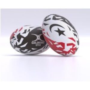 Gilbert Rugby Gilbert Saracens Supporter Ball – Size: Sz 4 – Country Colours