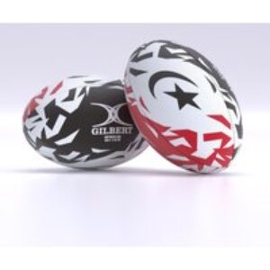 Gilbert Rugby Gilbert Saracens Supporter Ball – Size: Sz 5 – Country Colours