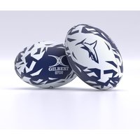 Gilbert Rugby Gilbert Sale Sharks Supporter Ball - Size: Sz 5 - Country Colours