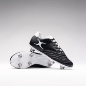 Gilbert Rugby Gilbert Sidestep Icon 6S Boots – Mini – Size: UK 1.5 | EU 33 – Black