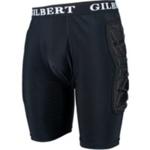 Gilbert Rugby Gilbert XP25 Protective Shorts – Senior – Size: 2 Extra Large – Black