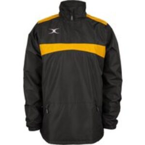 Gilbert Rugby Gilbert Photon 1/4 Zip Jacket - Mens - Size: S - Black / Gold