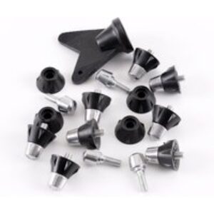 Gilbert Rugby Gilbert Pro Tip Studs - Size: 18mm x 100 - Silver