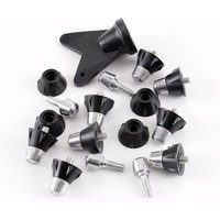 Gilbert Rugby Gilbert Pro Tip Studs - Size: 18mm x 100 - Silver