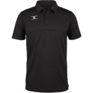 Gilbert Rugby Gilbert Photon Polo Shirt – Junior – Size: Age 11 – 12 – Black