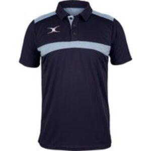 Gilbert Rugby Gilbert Photon Polo Shirt - Junior - Size: Age 11 - 12 - Dark Navy / Sky