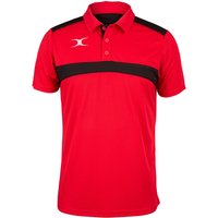 Gilbert Rugby Gilbert Photon Polo Shirt - Mens - Size: XS - Red / Black
