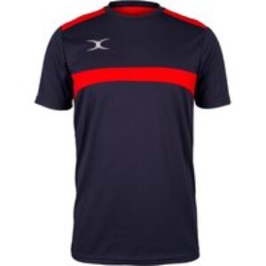 Gilbert Rugby Gilbert Photon T-Shirt - Junior - Size: Age 5 - 6 - Dark Navy / Red