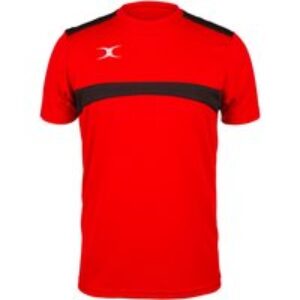 Gilbert Rugby Gilbert Photon T-Shirt - Junior - Size: Age 11 - 12 - Red / Black