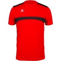 Gilbert Rugby Gilbert Photon T-Shirt - Junior - Size: Age 11 - 12 - Red / Black