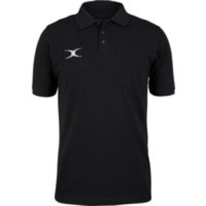 Gilbert Rugby Gilbert Quest Polo Shirt - Junior - Size: Age 7 - 8 - Black