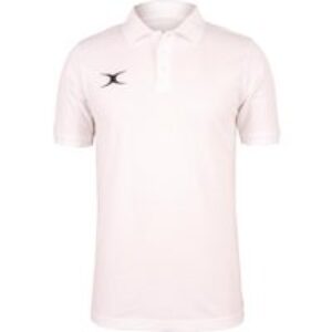 Gilbert Rugby Gilbert Quest Polo Shirt - Junior - Size: Age 11 - 12 - White