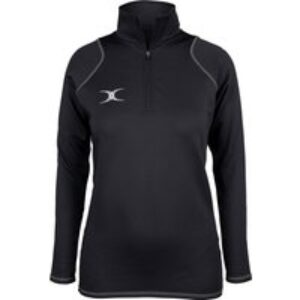 Gilbert Rugby Gilbert Quest 2 1/4 Zip Fleece – Women’s – Size: 20 – Black