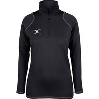Gilbert Rugby Gilbert Quest 2 1/4 Zip Fleece - Women's - Size: 10 - Black