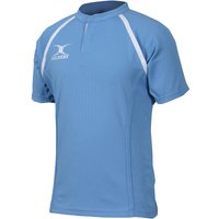 Gilbert Rugby Gilbert XACT Plain Match Shirt - Junior - Size: Age 9 - 10 - Light Sky