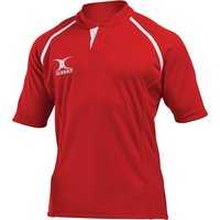 Gilbert Rugby Gilbert XACT Plain Match Shirt - Junior - Size: Age 5 - 6 - Red