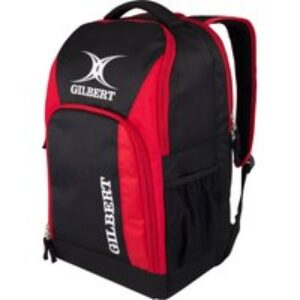 Gilbert Rugby Club Rucksack V3 - Black / Red