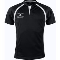 Gilbert Rugby Gilbert XACT Plain Match Shirt - Senior - Size: S - Black