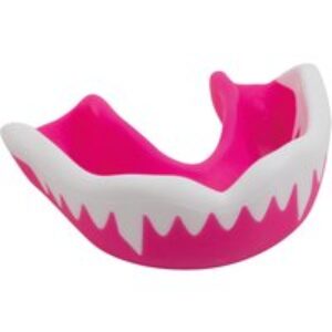 Gilbert Rugby Gilbert Synergie Viper Mouthguard (multi-buy) – Size: Senior x Pack of 10 – Pink / White