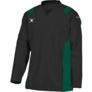 Gilbert Rugby Gilbert Revolution Warm Up Jacket – Junior – Size: Age 11 – 12 – Black/Green