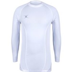 Gilbert Rugby Gilbert Atomic X II Baselayer Top – Junior – Size: Age 5 – 6 – White