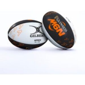 Gilbert Rugby Gilbert Guinness 6 Nations Supporter Ball – Size: Sz 5 – Black