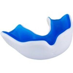 Gilbert Rugby Gilbert X Gel Plus Mouthguard – Size: Senior – White/Blue