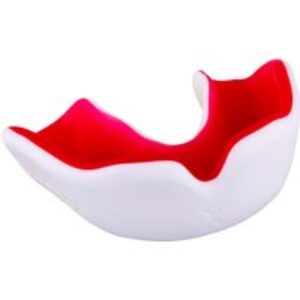 Gilbert Rugby Gilbert X Gel Plus Mouthguard – Size: Senior – White/Red