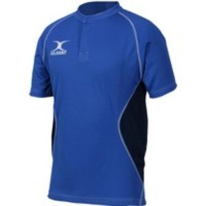 Gilbert Rugby Gilbert XACT V2 Match Shirt – Junior – Size: Age 11 – 12 – Royal / Navy