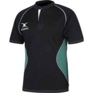 Gilbert Rugby Gilbert XACT V2 Match Shirt - Senior - Size: M - Black / Green