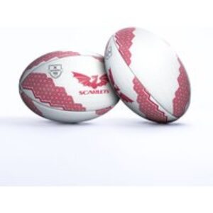 Gilbert Rugby Gilbert Scarlets Supporter Ball – Size: Sz 5