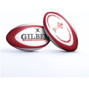Gilbert Rugby Gilbert Wales Replica Ball – Size: Midi – Country Colours