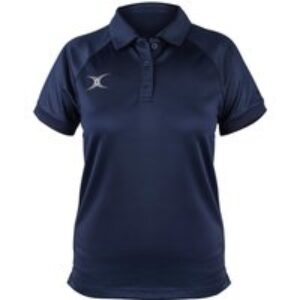 Gilbert Rugby Gilbert Evo S/S Polo Shirt – Women’s – Size: 18 – Dark Navy