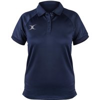 Gilbert Rugby Gilbert Evo S/S Polo Shirt - Women's - Size: 10 - Dark Navy