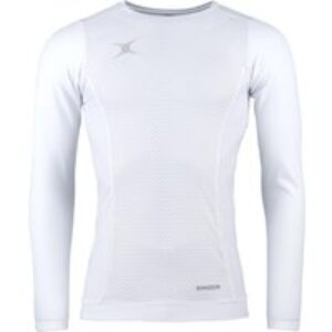 Gilbert Rugby Gilbert Mizos Pro Baselayer Long Sleeve – Mens – Size: XS – White