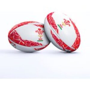 Gilbert Rugby Gilbert Wales Supporter Ball – Size: Sz 4 – Country Colours