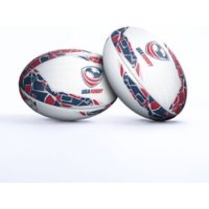 Gilbert Rugby Gilbert USA Supporter Ball – Size: Sz 5 – Country Colours