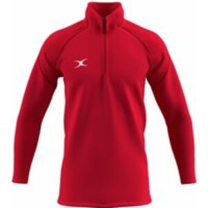 Gilbert Rugby Gilbert GTS 1/4 Zip Fleece – Mens – Size: 3XL – Red
