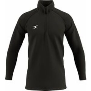 Gilbert Rugby Gilbert GTS 1/4 Zip Fleece – Junior – Size: Age 7 – 8 – Black