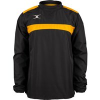 Gilbert Rugby Gilbert Photon Warm Up Top - Junior - Size: Age 11 - 12 - Black / Gold