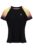 Black Backspin Tennis Short Sleeve Top – UK 10