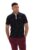 Black BB1 Classic Vintage Striped Polo – L