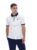 White BB1 Classic Vintage Striped Polo – M