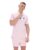 Pale Pink BB1 Classic Vintage Striped Polo – 3XL