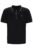 Black Casa Cable Zip Polo – L